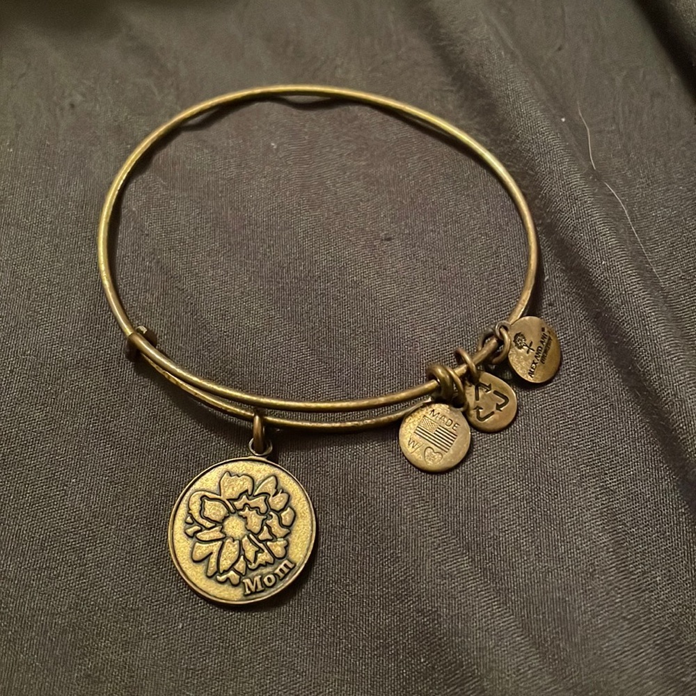 Alex and Ani gold mom bracelet